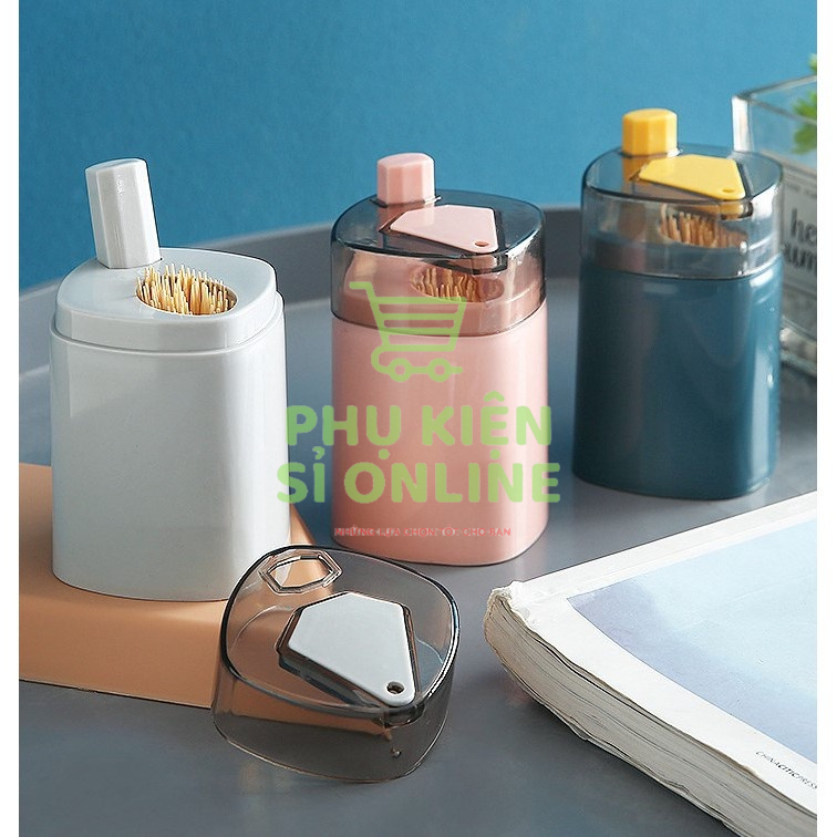 Hộp đựng tăm lúa mạch tự động lấy tăm kiểu dáng sang trọng, tinh tế Store4girls