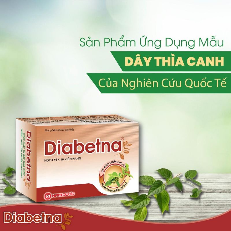 DIABETNA hộp 40 viên hỗ trợ hạ và ổn định đường huyết Nam Dược