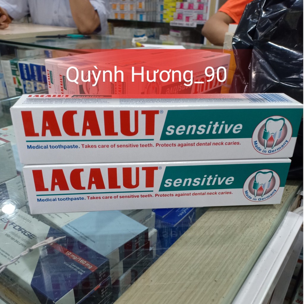 Kem đánh răng LACALUT sensitive XANH 75G