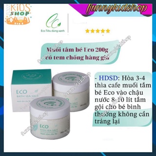 Muối tắm bé eco 200g - muối tắm bé sinh dược- muối tắm eco hết rôm sảy mề đay - muối tắm bé thảo dược hết dị ứng