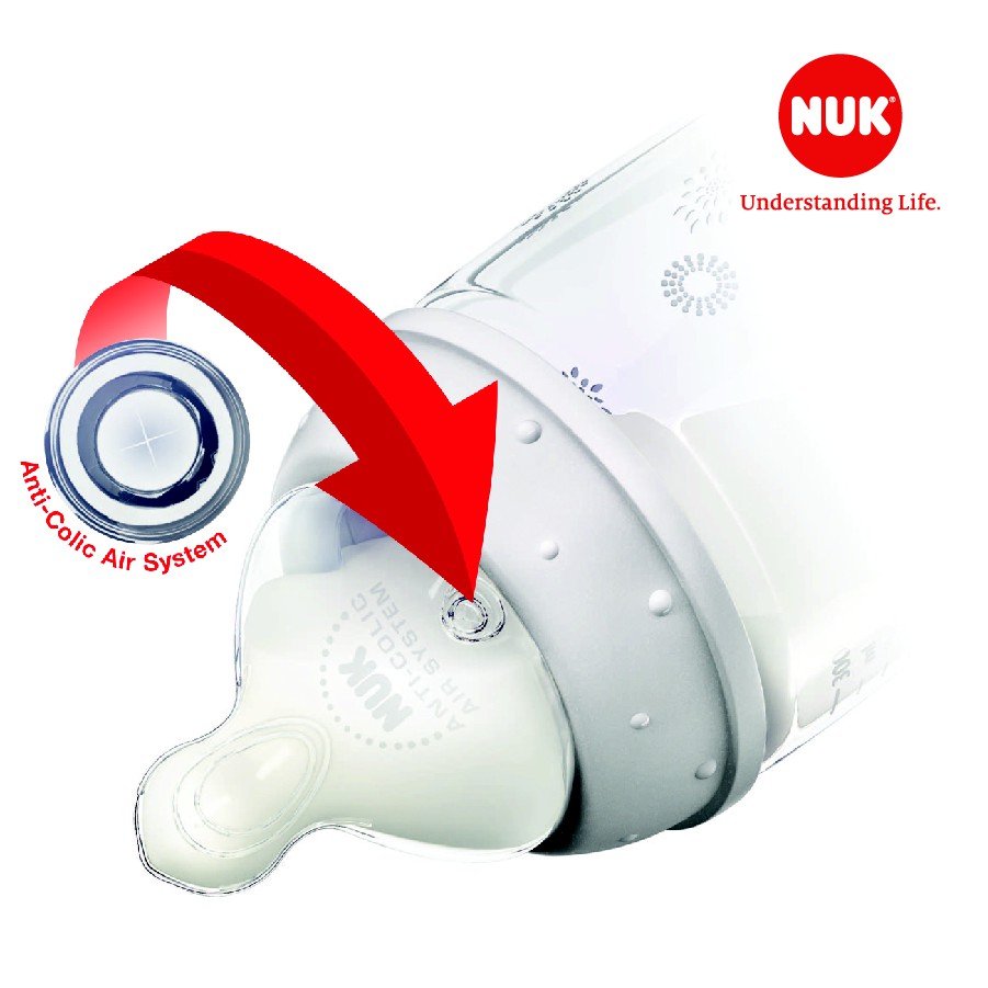 Bộ 2 núm ti NUK Premium Choice silicone mềm nhẹ dai bền chống rách