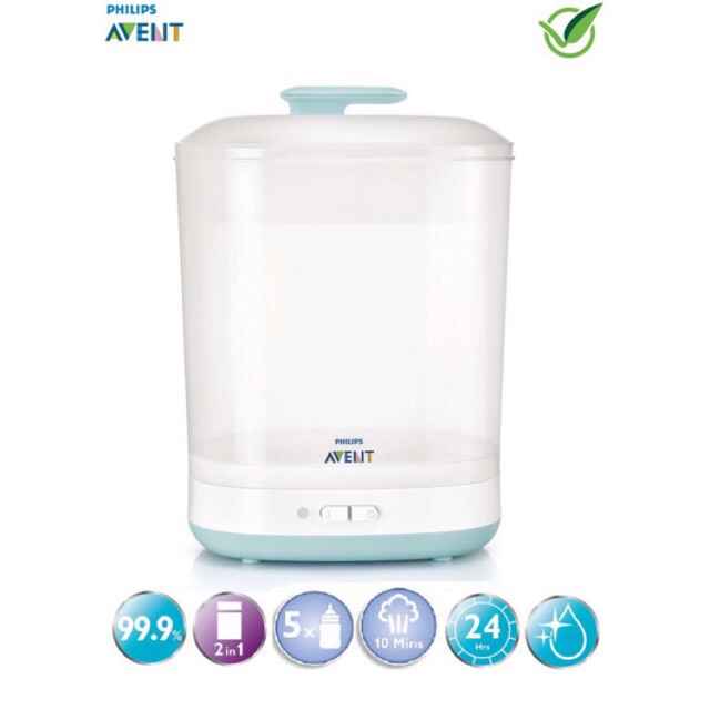  Máy tiệt trùng bình sữa Philips avent 2 trong 1.