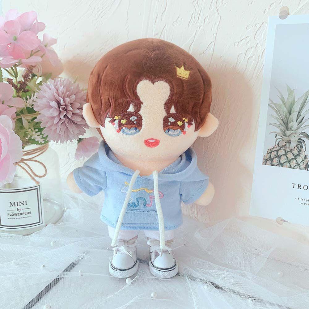 JARRED Bộ Quần Áo Lông Xù Đáng Yêu Cho Búp Bê 20cm
