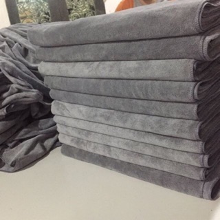 khăn trải 90*190cm giường spa, phun xăm, nối mi màu ghi/xám