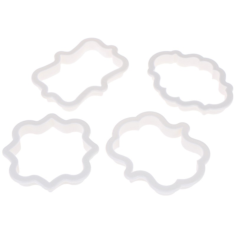 Hl Set 4 Khuôn Cắt Bánh Bằng Nhựa Tiện Dụng