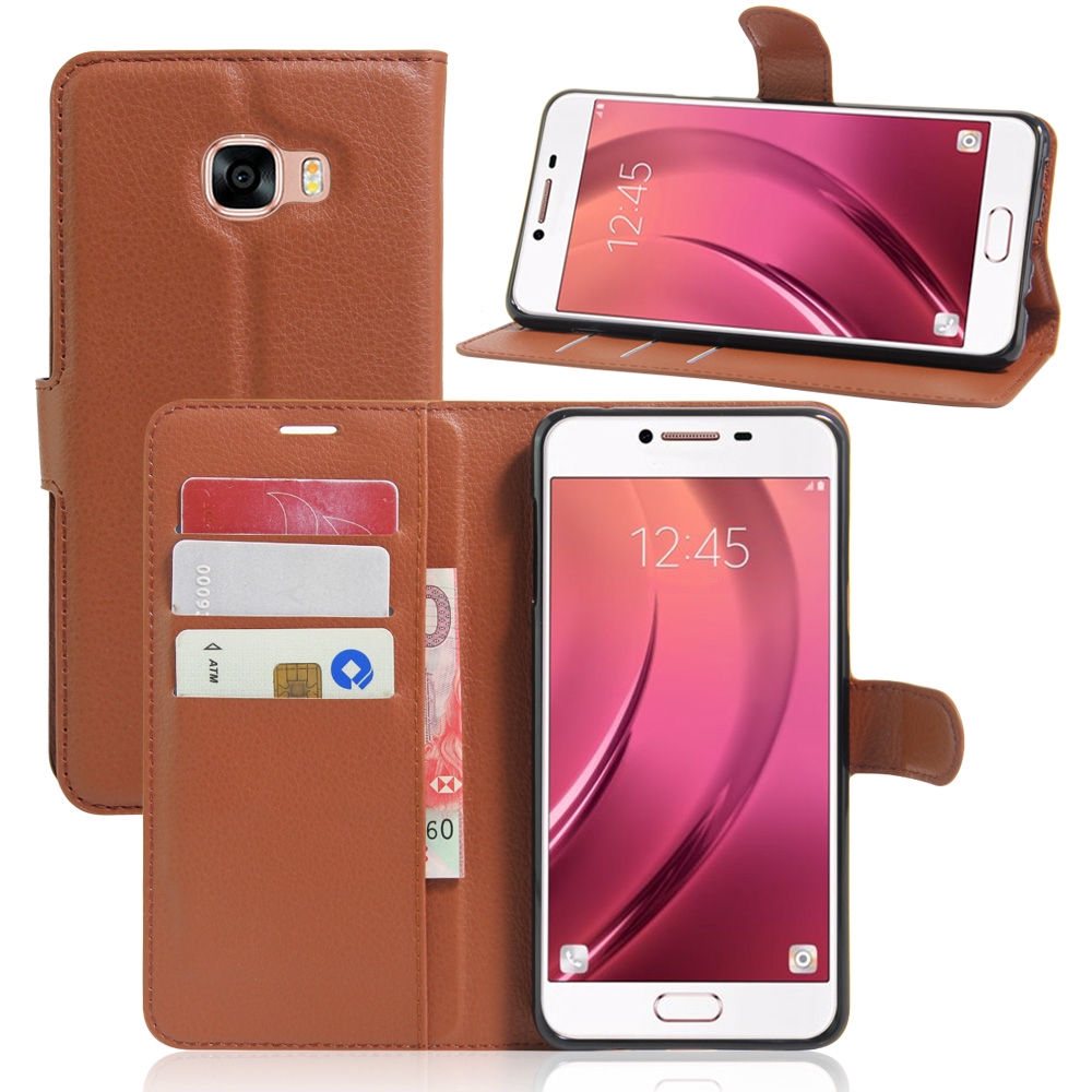 Bao da điện thoại nắp lật có khe cắm card cho Samsung Galaxy  C7 C9 Pro Plus 2017 | BigBuy360 - bigbuy360.vn