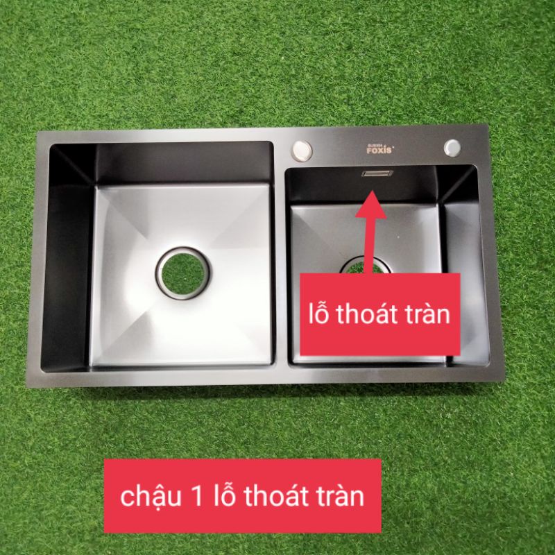 Xiphong chậu rửa chén bát , 1 thoát tràn, kèm van nối nước thải RO