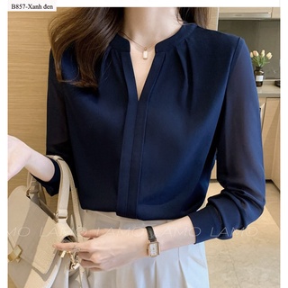 ÁO SƠ MI NỮ KIỂU CỔ TÀU LỤA HAWAI - B857