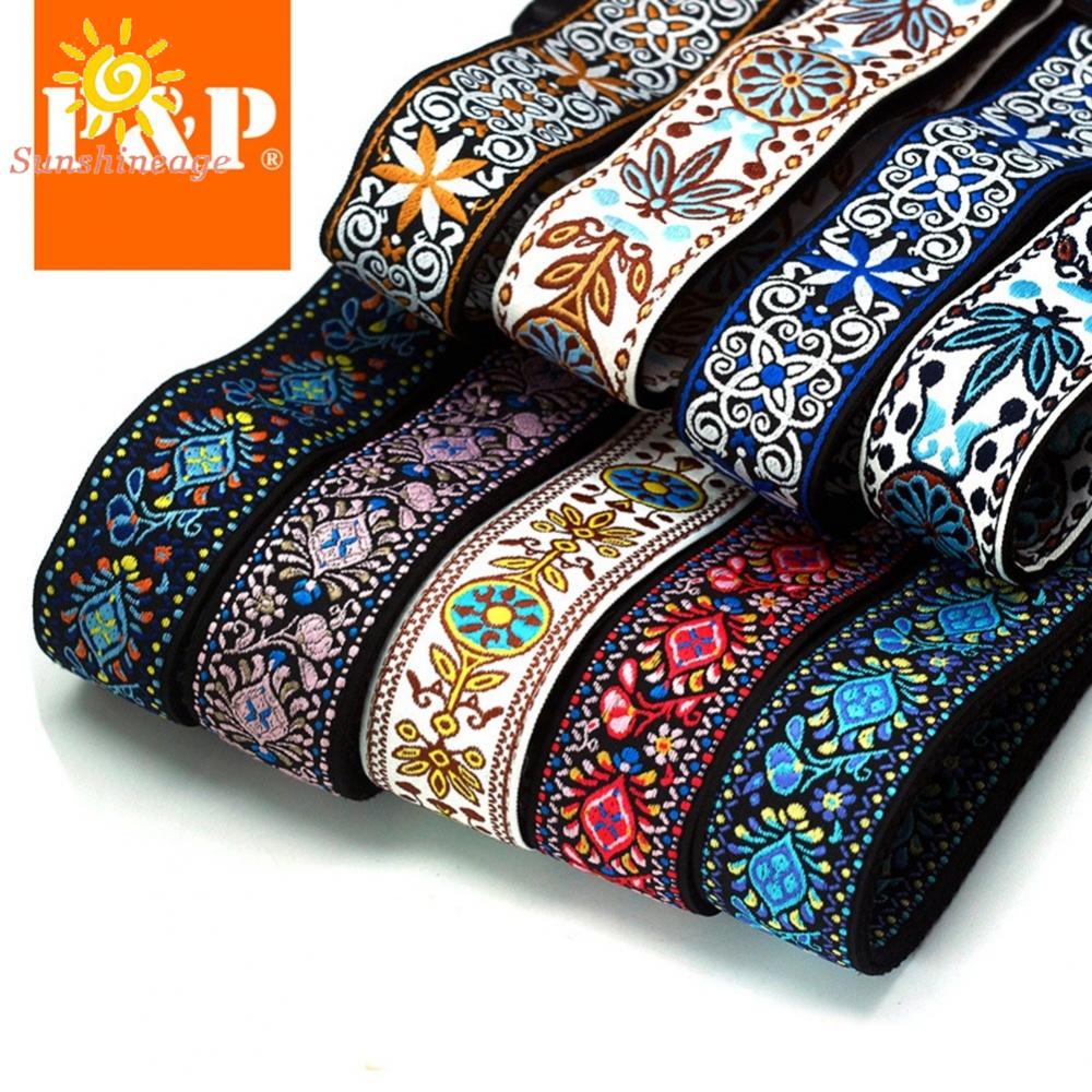 SUNAGE- ~Guitar Strap 82-137cm Acoustic Guitars Bass Electric Embroidered Useful【SUNAGE-HOT Fashion】