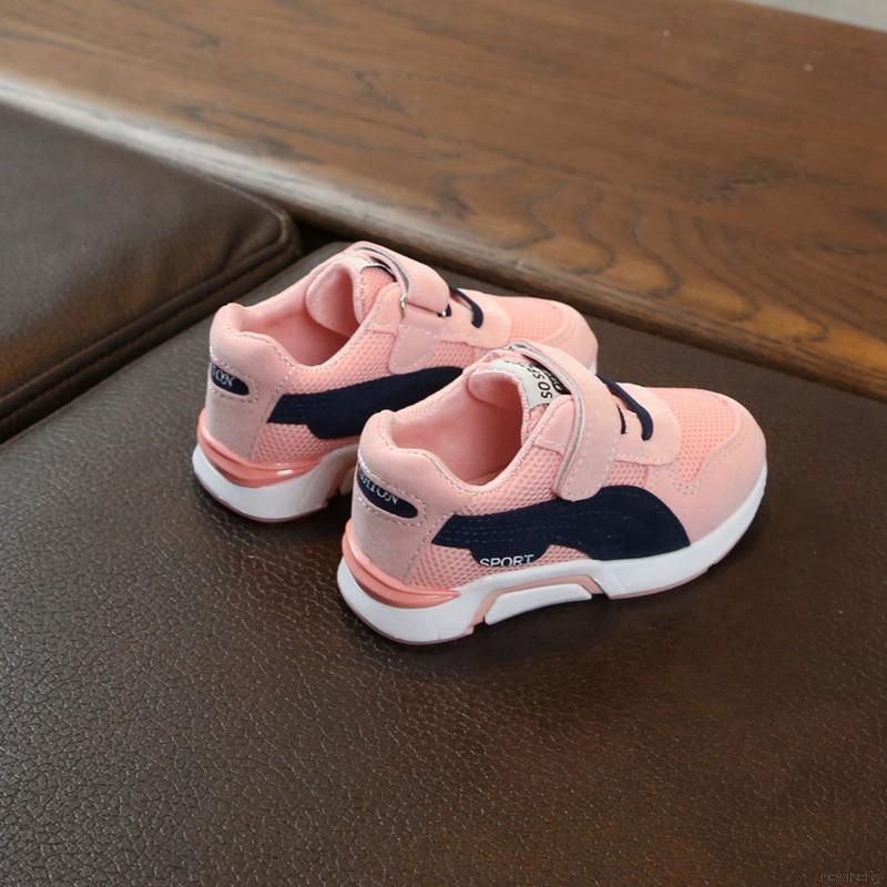 Giày thể thao phối lưới thoáng khí phong cách Hàn Quốc cho bé