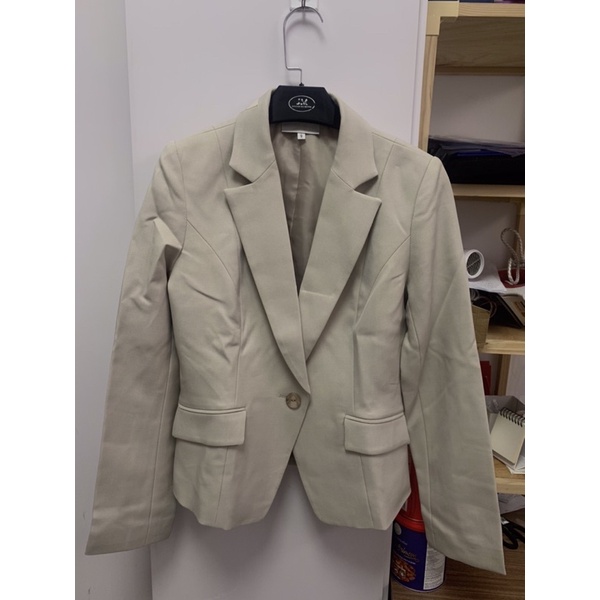 áo blazer nâu ghi công sở