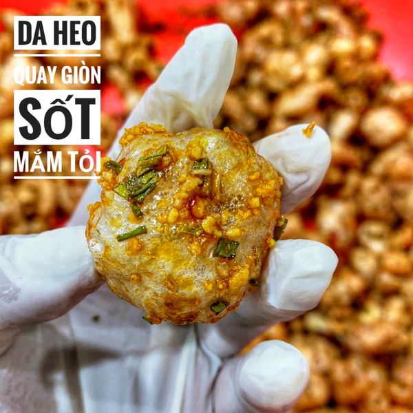 1 Kg Da Heo Quay Giòn Sốt Mắm Tỏi Siêu Ngon
