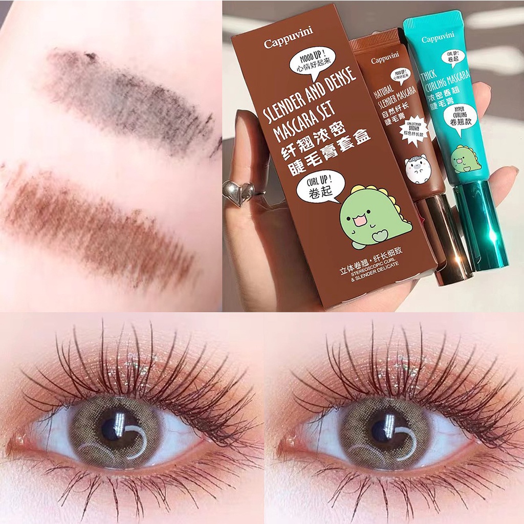 Mascara Cappuvini chuốt mi trang điểm kháng nước chất lượng cao