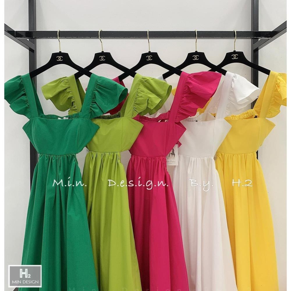 [ 𝐅𝐑𝐄𝐄 𝐒𝐇𝐈𝐏 ]  VÁY MAXI TACTA NỮ HỞ ÉO THẮT NƠ LƯNG CÁNH TIÊN ĐẦM XÒE