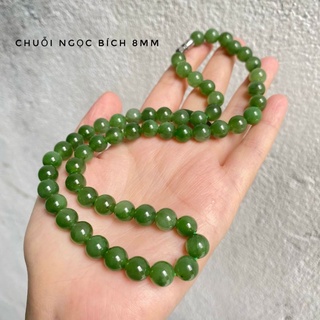 Dây chuyền chuỗi hạt ng0c bích tư nhiên size 8mm, 10mm