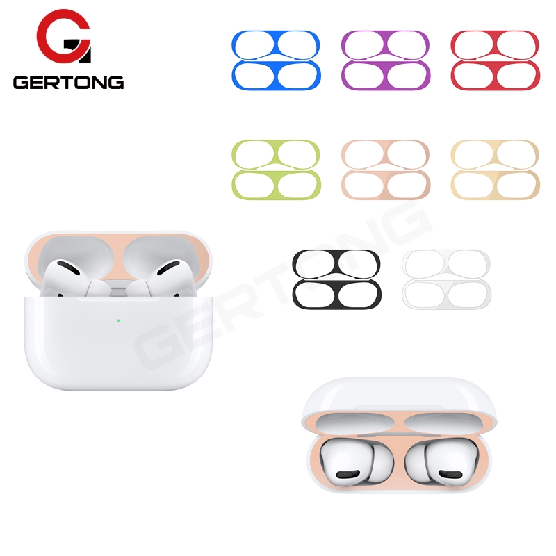 Miếng dán bảo vệ chống bụi cho hộp đựng tai nghe Apple Airpods bằng kim loại siêu mỏng