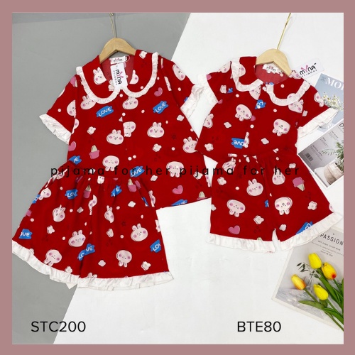 Set pijama mặc nhà cho bé quần đùi thoáng mát mùa hè