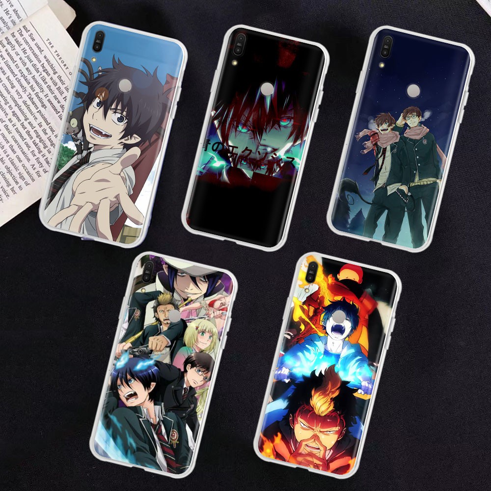 Ốp Điện Thoại Trong Suốt Họa Tiết Anime Blue Exorcist Cho Asus Zenfone Max Shot Pro 6 7 M1 M2 Plus