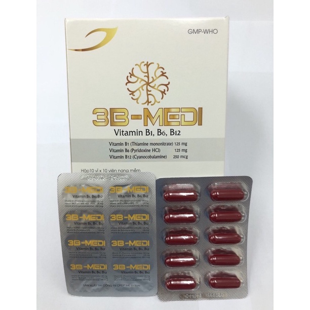 Viên uống 3B-MEDI  Hộp 100 viên - Bổ sung vitamin nhóm B