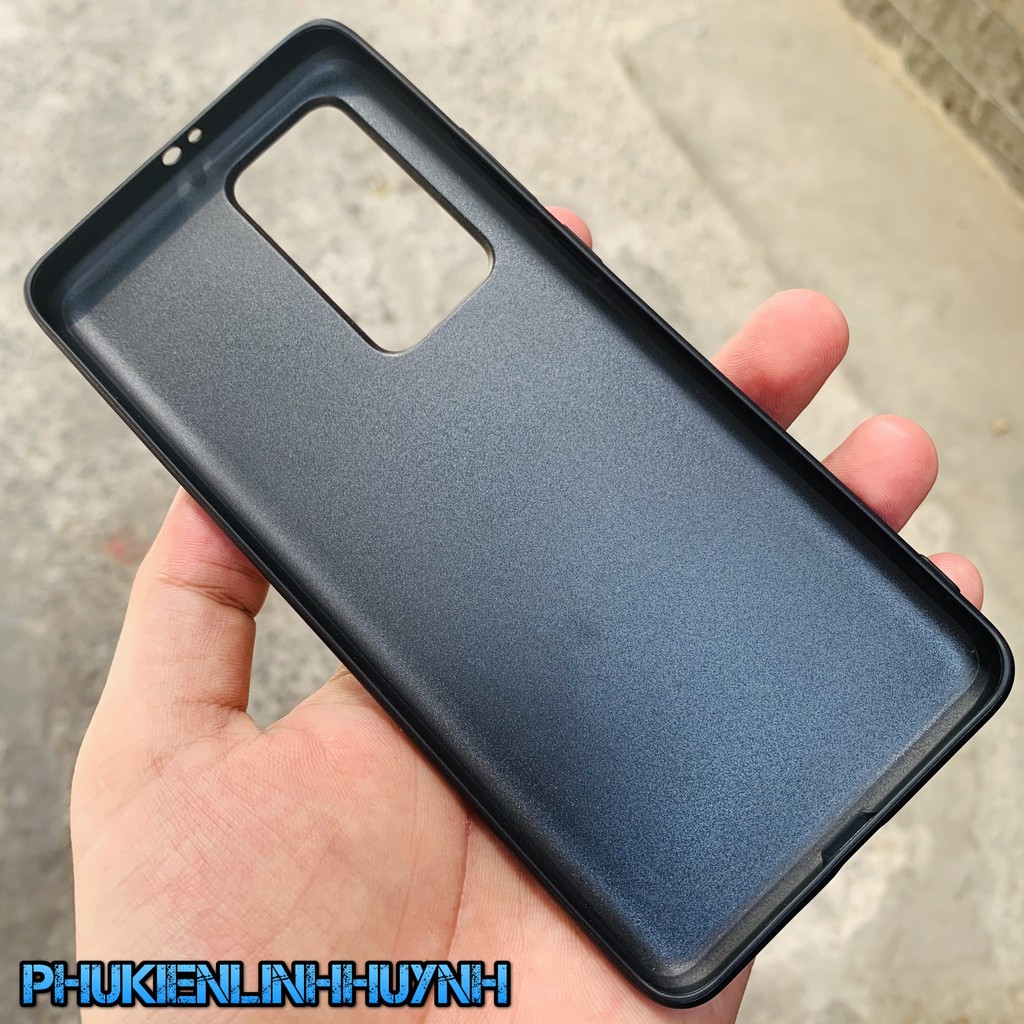 Huawei P40 Pro_Ốp lưng vân vải Jean 1 màu chống bán vân tay