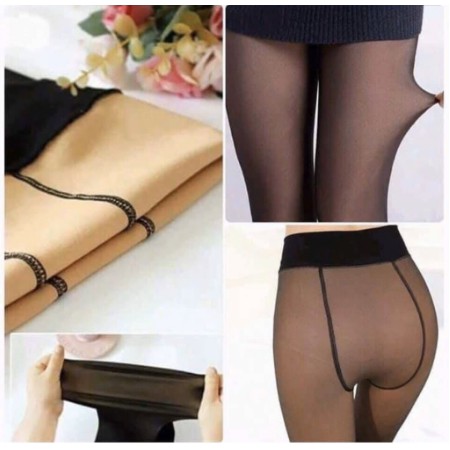 Quần tất 3D 6S lót lông siêu dày đẹp - loại dẫm gót siêu ấm 5.0