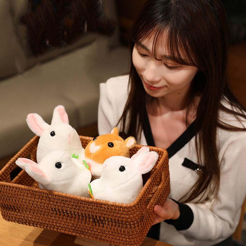 Đồ Chơi Thỏ Handmade Bằng Dây Kéo Dễ Thương Trang Trí Phòng Ngủ