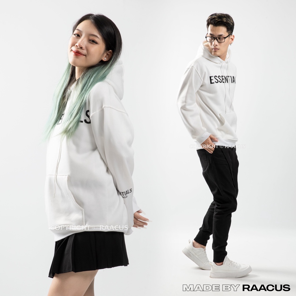 Áo khoác nỉ hoodie Essentials nam nữ nỉ bông siêu ấm, áo nỉ hoodie nam nữ unisex Raacusstore | BigBuy360 - bigbuy360.vn