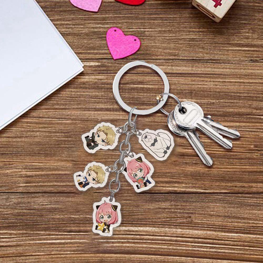 Móc Chìa Khóa Bằng Acrylic In Họa Tiết Hoạt Hình SPY X FAMILY Cho Xe Hơi
