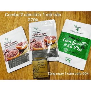 Combo cám gạo lứt + ủ nhân sâm tảo biển