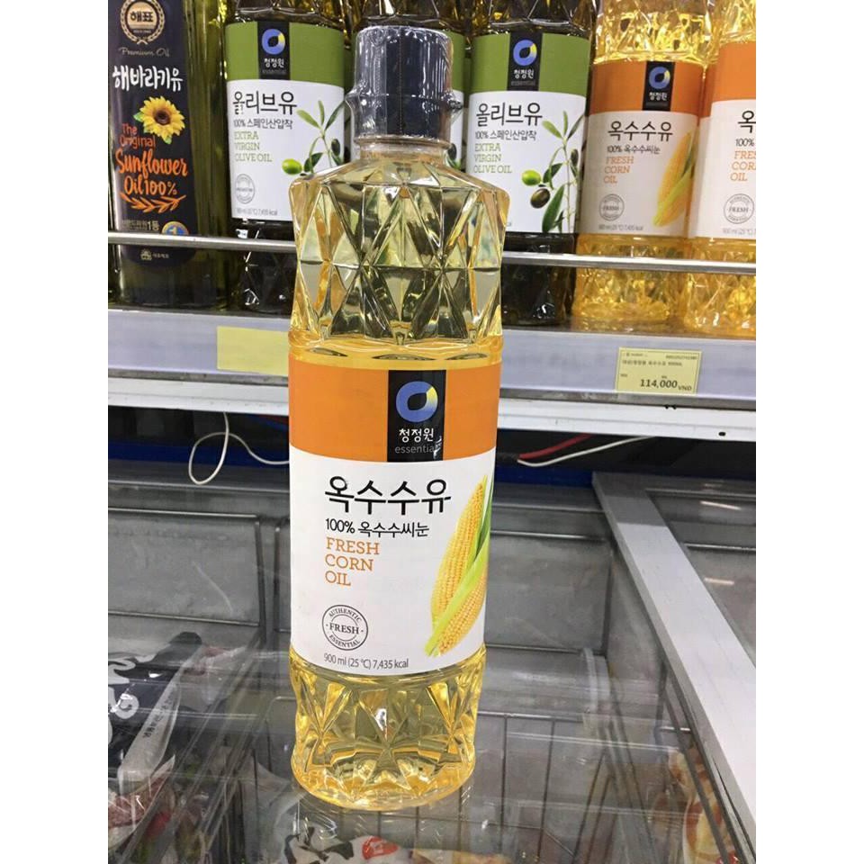 Dầu Ngô  Daesang Hàn Quốc Chai 900ml