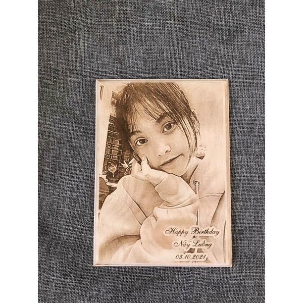 Khung ảnh gỗ ~khắc hình ảnh theo yêu cầu