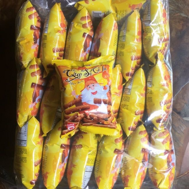 20 gói bim bim que socola ông già noel oishi x 8gram