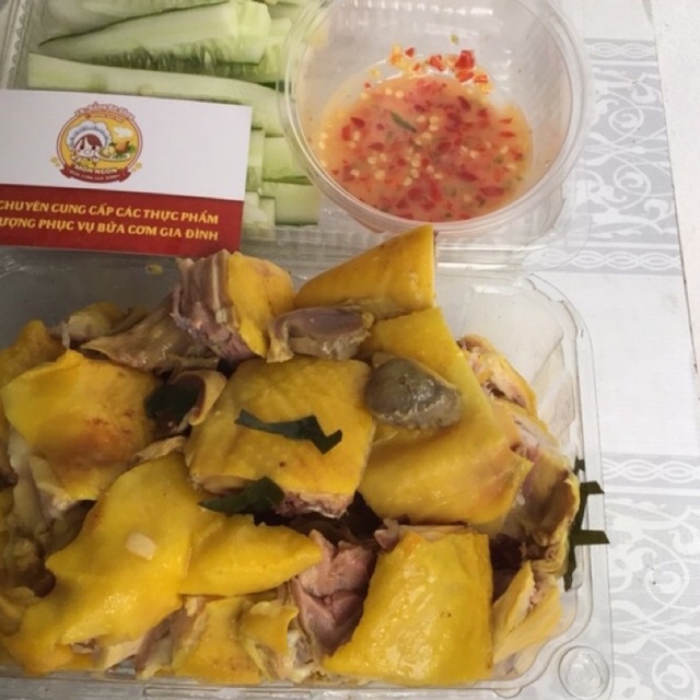 GÀ Ủ MUỐI  -Đã chặt sẵn kèm dưa leo và muối chấm| Hàng sẵn giao nhanh