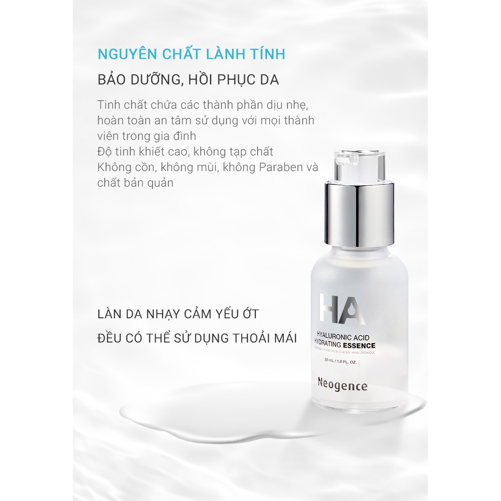 Tinh chất Neogence essence Axit Hyaluronic cấp ẩm sâu 30ml/ lọ và 6ml/lọ