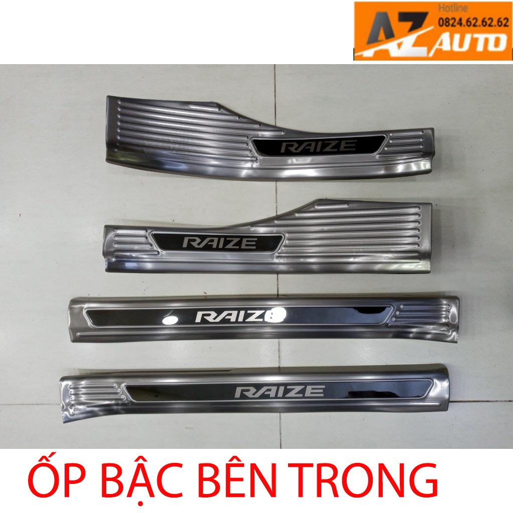 Ốp Bậc Cửa, Nẹp Bước Chân Toyota Raize 2021 - 2022, INNOX CAO CẤP