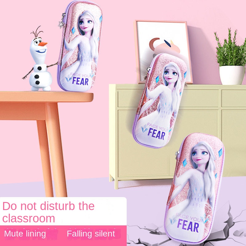 ♛Hộp Bút Cỡ Lớn Họa Tiết Hoạt Hình Disney Dễ Thương Cho Học Sinh Tiểu Học