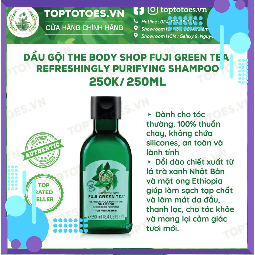 SALE MÙA HÈ Gội xả ủ The Body Shop Strawberry/ Shea Butter/ Green Tea cho tóc mềm thơm, chắc khỏe SALE MÙA HÈ