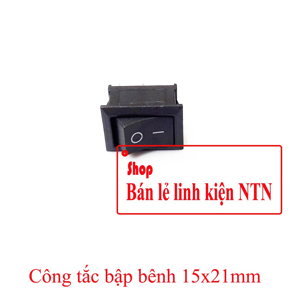 Công tắc bập bênh KCD1-101 15x21mm 250V 6A