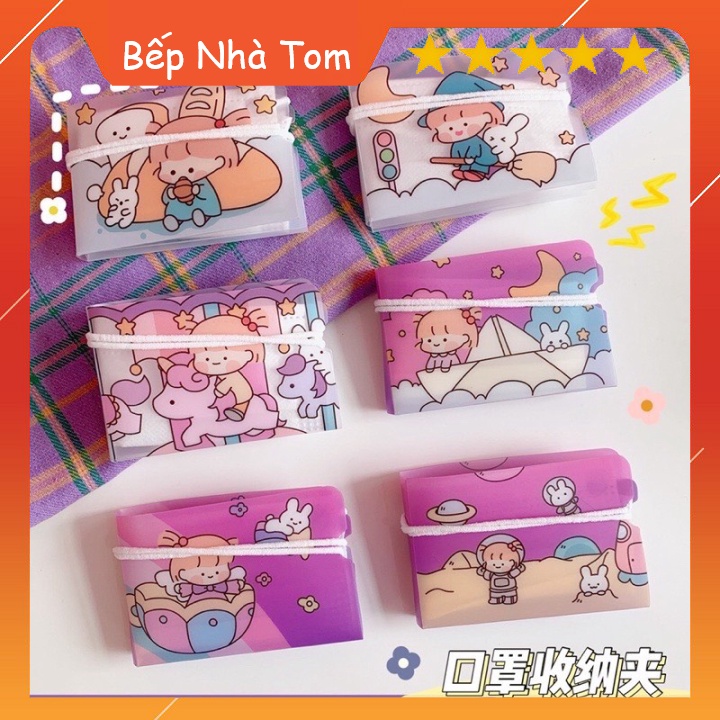 [HOT] Kẹp Giữ Khẩu Trang Y Tế - Miếng Bảo Quản Khẩu Trang Siêu Cute Dễ Thương