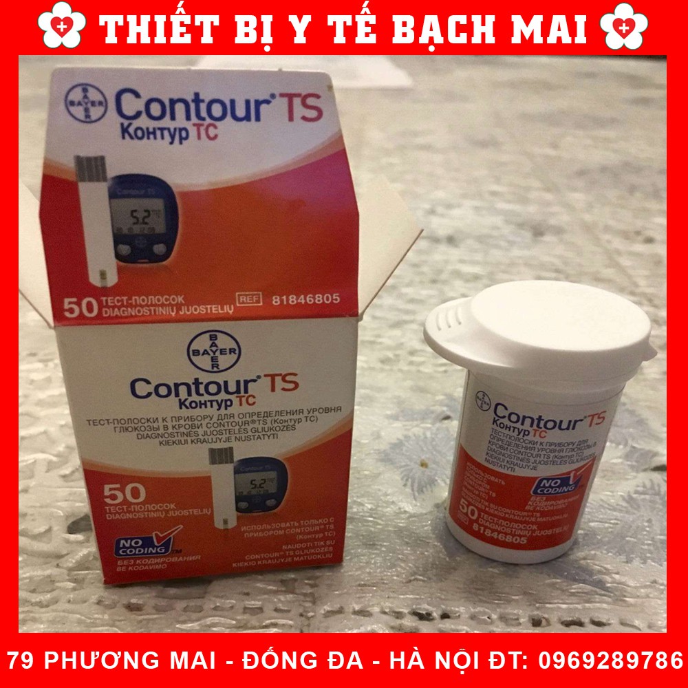 Que Thử Đường Huyết Bayer Contour TS [Hộp 50 Que]