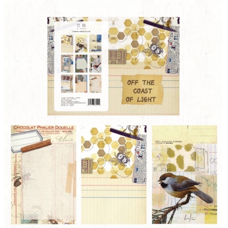 Giấy nền background hoạ tiết vintage làm scrapbook