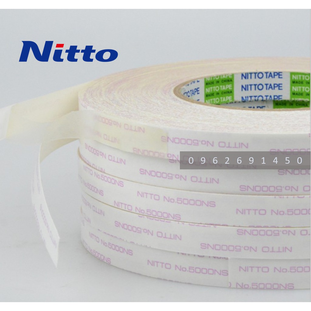 [50 mét] NITTO 5000NS băng keo dán máy in, máy photocopy, băng keo chịu nhiệt độ cao