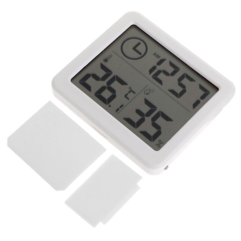 Đồng hồ điện tử đo nhiệt độ độ ẩm màn hình LCD 3.2 &quot;