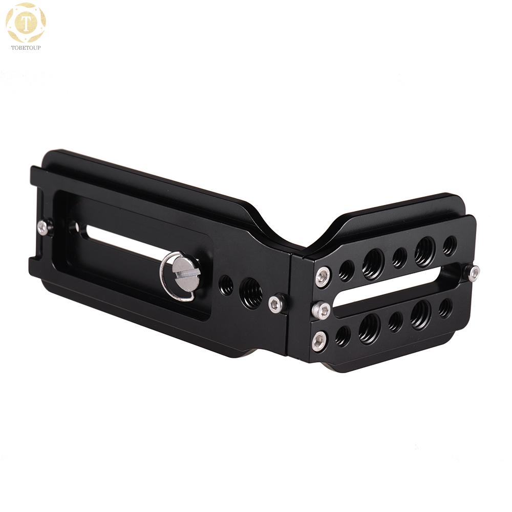 Shipped within 12 hours】 L Shape QR Quick Release Plate Vertical Shooting Bracket Aluminum Alloy with 1/4 Inch Screw for Canon Nikon Sony DSLR Camera for Zhiyun Crane 2/3 Moza AIR Feiyu A2000 AK2000 AK4000 Quick Release Plate [TO]