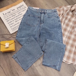 Baggy jeans 2 nút túi trước