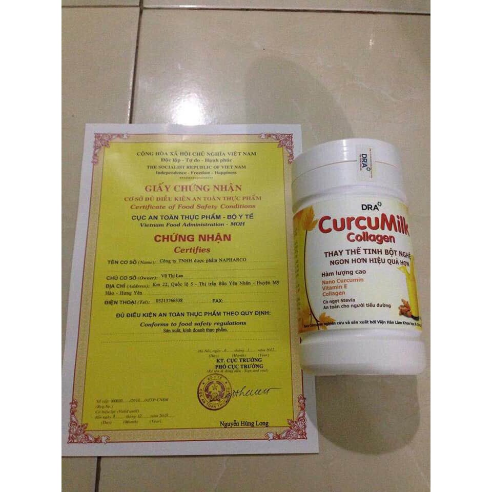 Sữa nghệ CurcuMilk hộp 500g | Thế Giới Skin Care