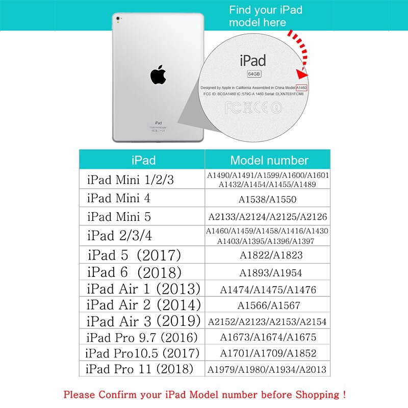 Apple iPad Mini 1 2 3 A1490 A1491 A1599 A1600 7.9 inch Auto Wake Sleep Smart Cover Magnetic Flip Cover
