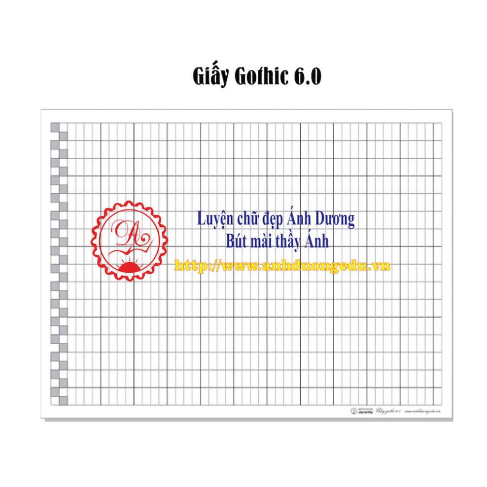 Giấy luyện chữ đẹp - Giấy luyện chữ gothic