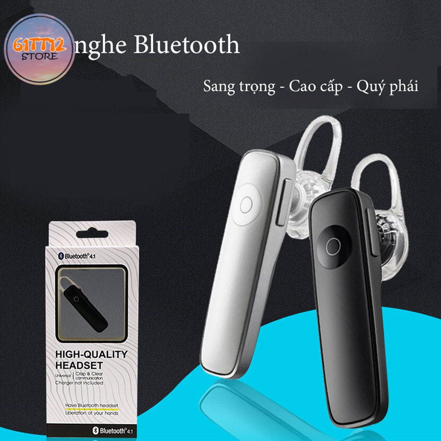 Tai Nghe Bluetooth V4.1 Nhét Tai Không Dây M165 Có Đàm Thoại Kiểu Dáng Điệp Viên, Tai Nghe Bluetooth Giá Rẻ