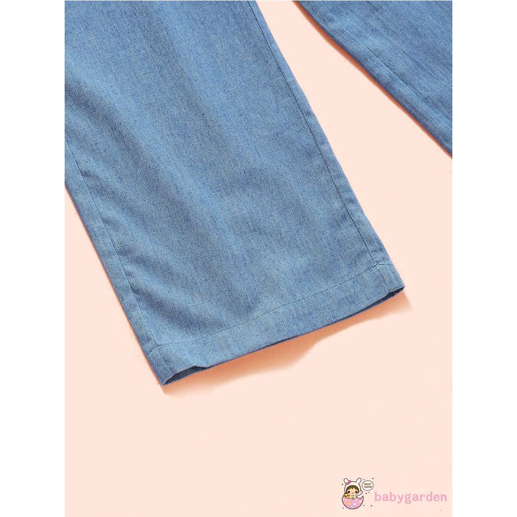 Áo Trễ Vai Và Quần In Hoa Cho Bé Gái